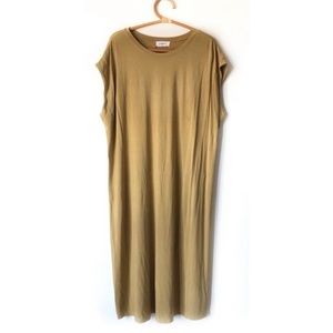 CJLA Analise dress in chartreuse